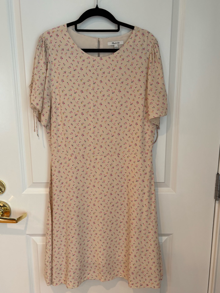 Madewell Floral Short Sleeve Dress